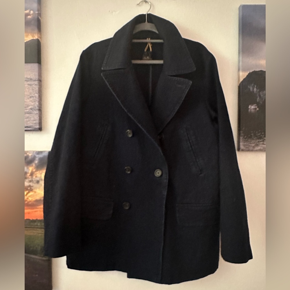 Brooks Brothers Dark Denim Peacoat